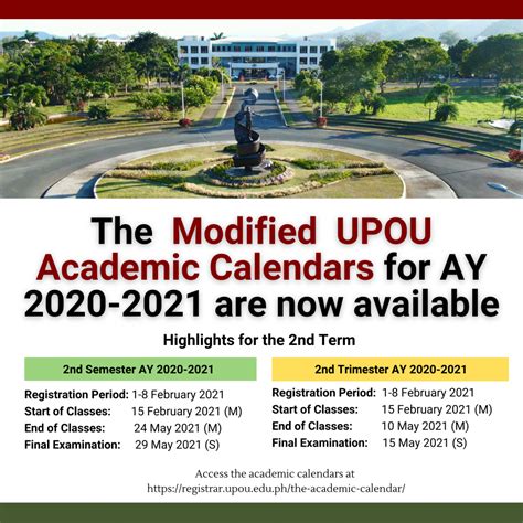 Modified UPOU Semester and Trimester Academic .